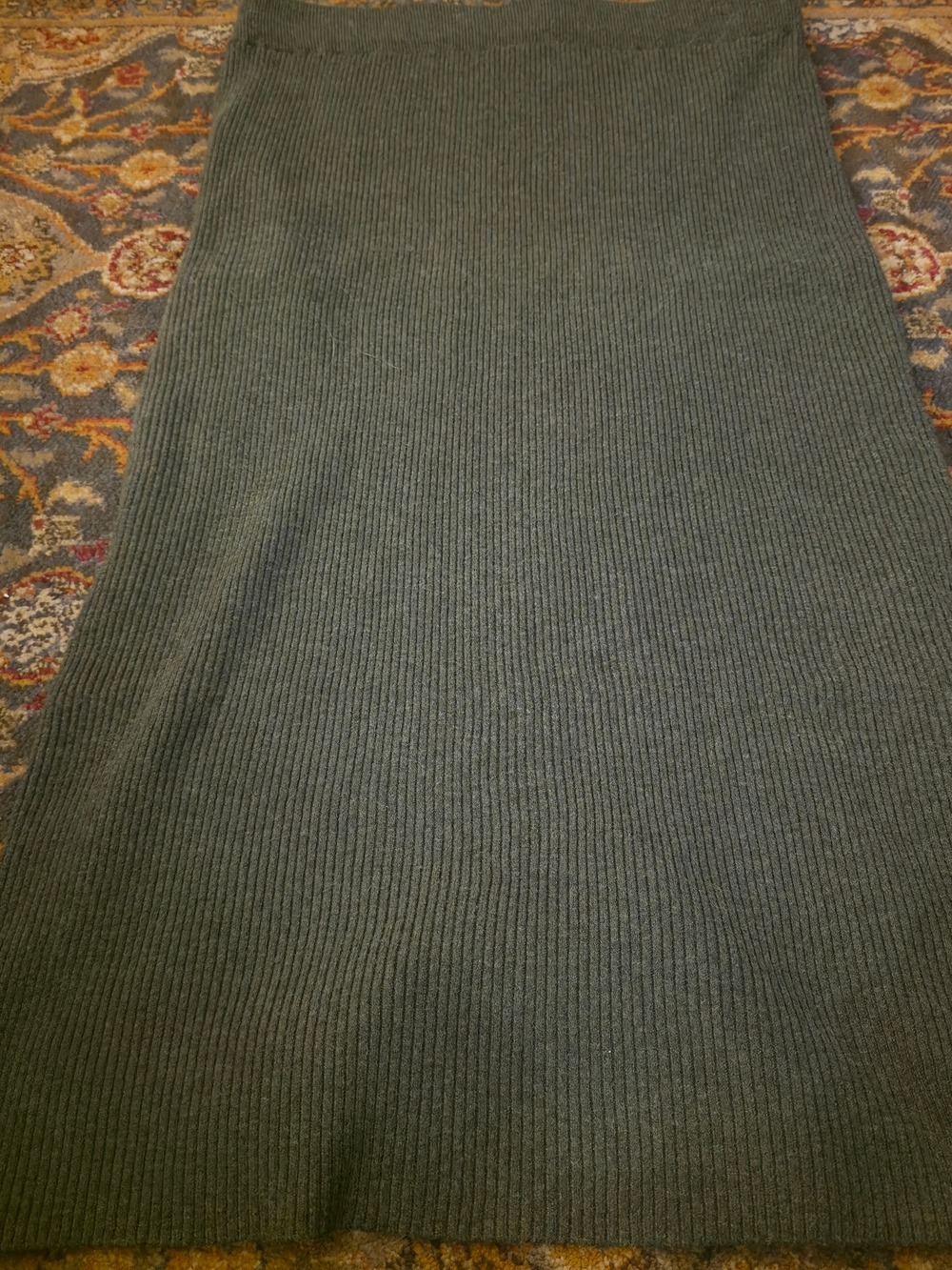 4/$25 Deal! Olive Ribbed Knit Skirt